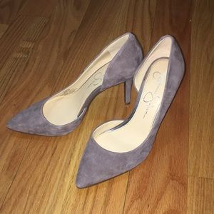 Suede Jessica Simpson Pointy Toe D’Orsay Pumps